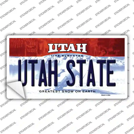 Utah State Utah Novelty Sticker Decal Small