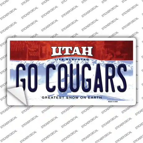 Go Cougars Utah Novelty Sticker Decal Small