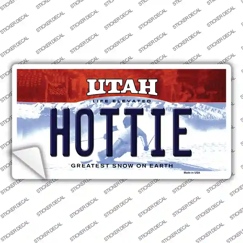 Hottie Utah Novelty Sticker Decal Small