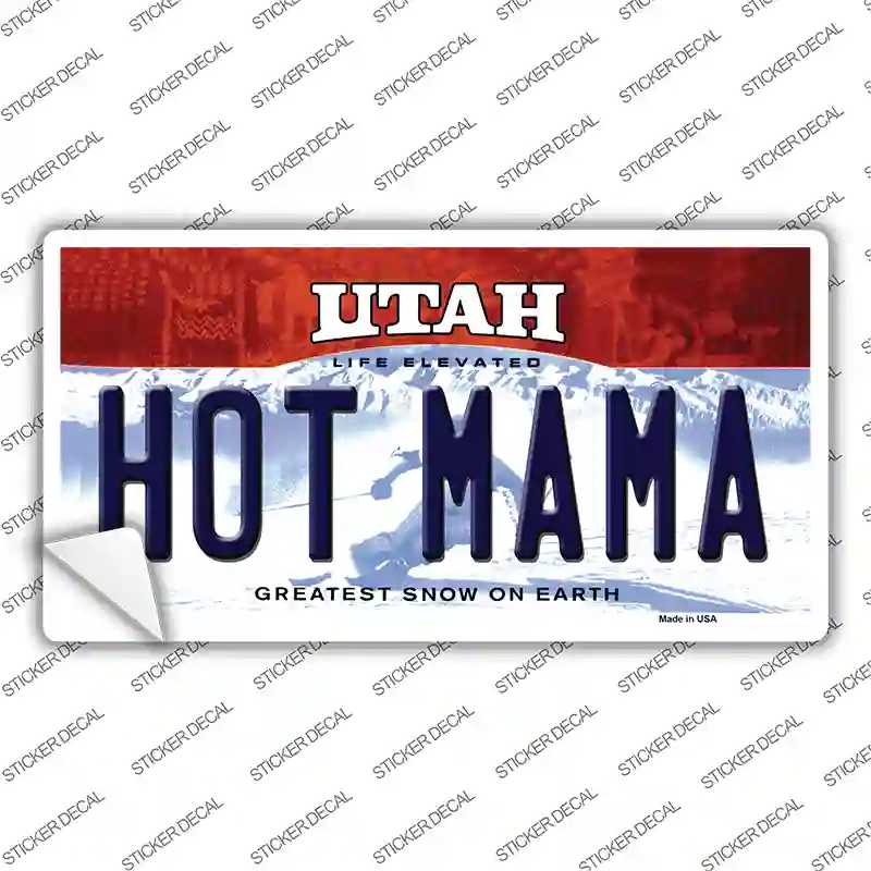 Hot Mama Utah Novelty Sticker Decal Small