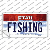 Fishing Utah Novelty Sticker Decal Small