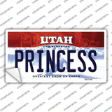 Princess Utah Novelty Sticker Decal Small