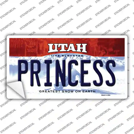 Princess Utah Novelty Sticker Decal Small