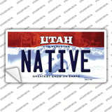 Native Utah Novelty Sticker Decal Small