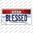 Blessed Utah Novelty Sticker Decal Small