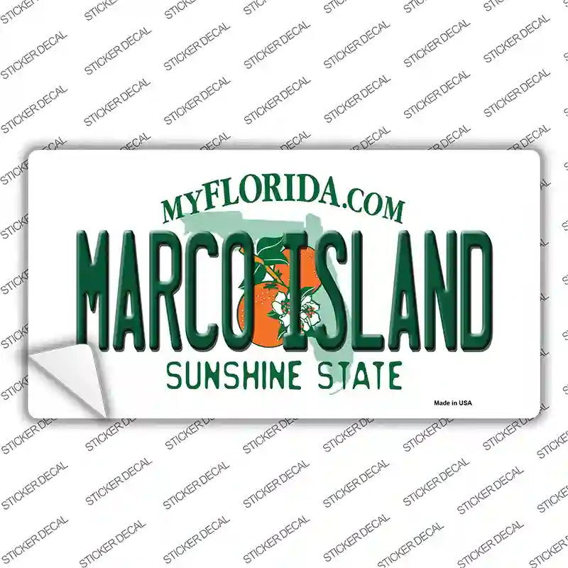 Marco Island Florida Novelty Sticker Decal Small