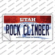 Rock Climber Utah Novelty Sticker Decal Small