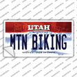 Mtn Biking Utah Novelty Sticker Decal Small