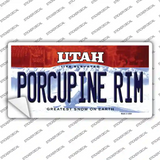 Porcupine Rim Utah Novelty Sticker Decal Small