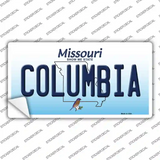 Columbia Missouri Novelty Sticker Decal Small