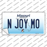 N Joy MO Missouri Novelty Sticker Decal Small