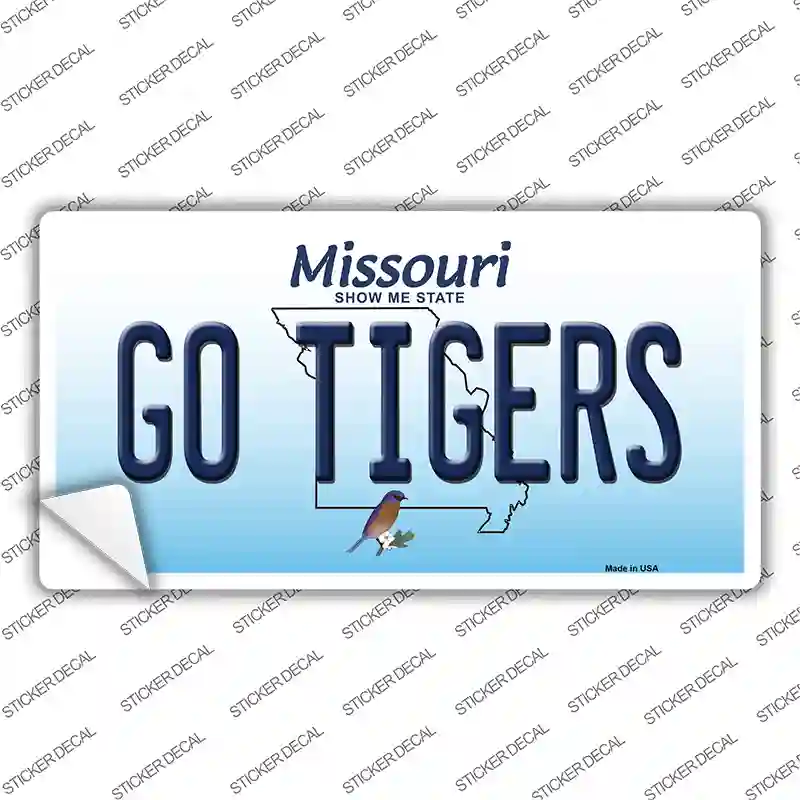 Go Tigers Missouri Novelty Sticker Decal Small