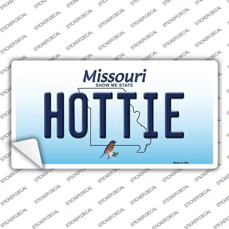 Hottie Missouri Novelty Sticker Decal Small