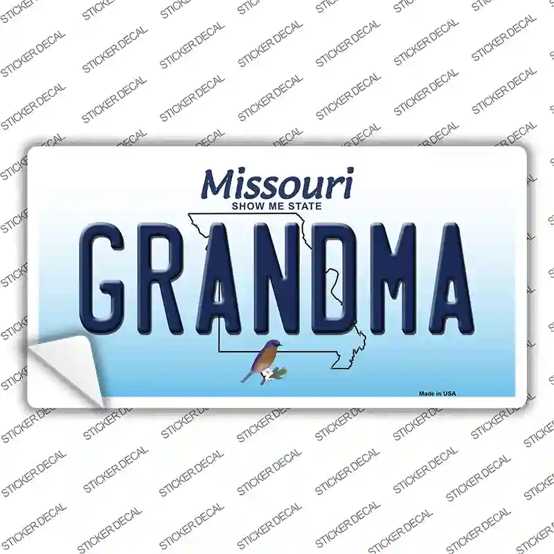 Grandma Missouri Novelty Sticker Decal Small