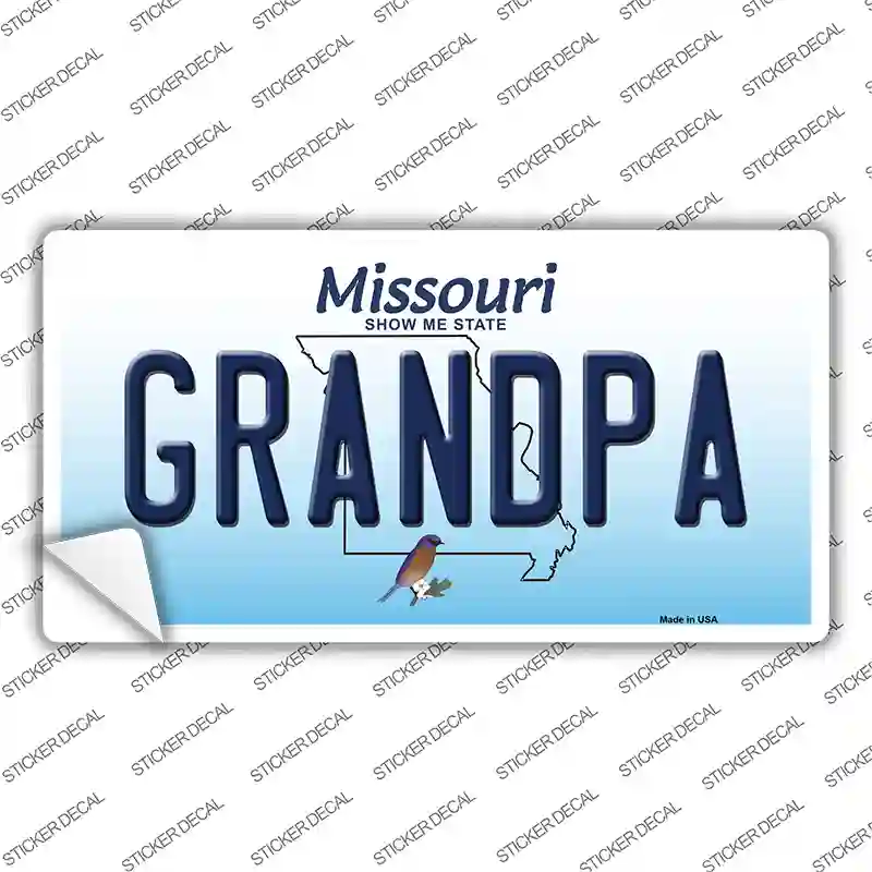 Grandpa Missouri Novelty Sticker Decal Small