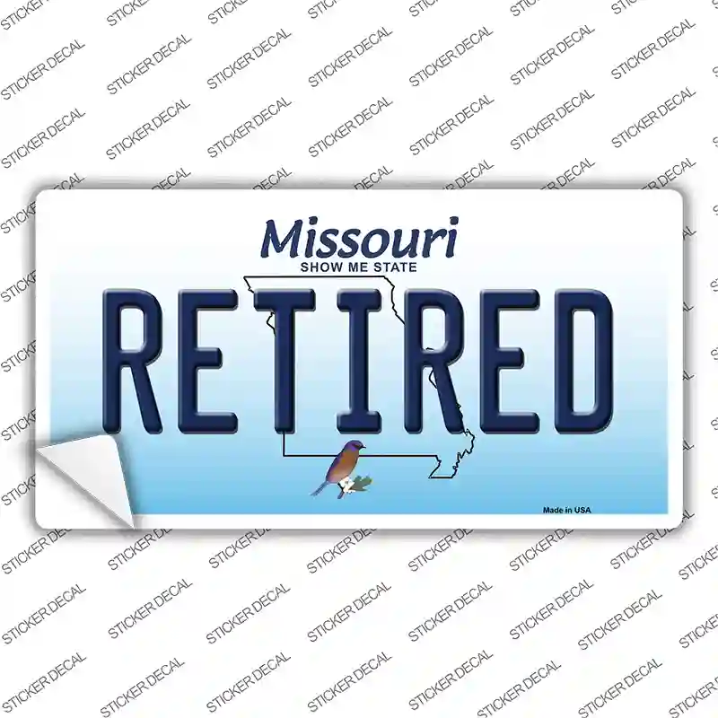 Retired Missouri Novelty Sticker Decal Small