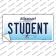 Student Missouri Novelty Sticker Decal Small