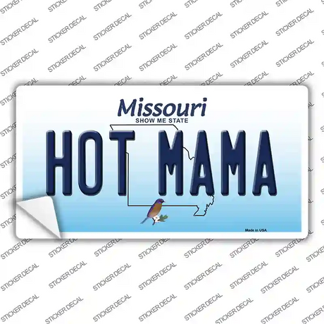 Hot Mama Missouri Novelty Sticker Decal Small