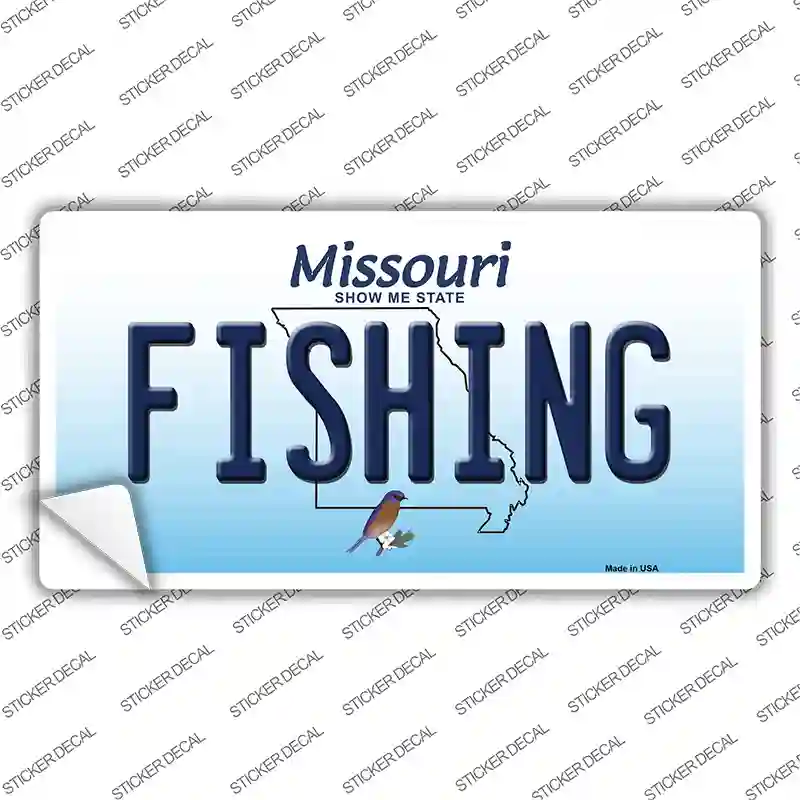 Fishing Missouri Novelty Sticker Decal Small