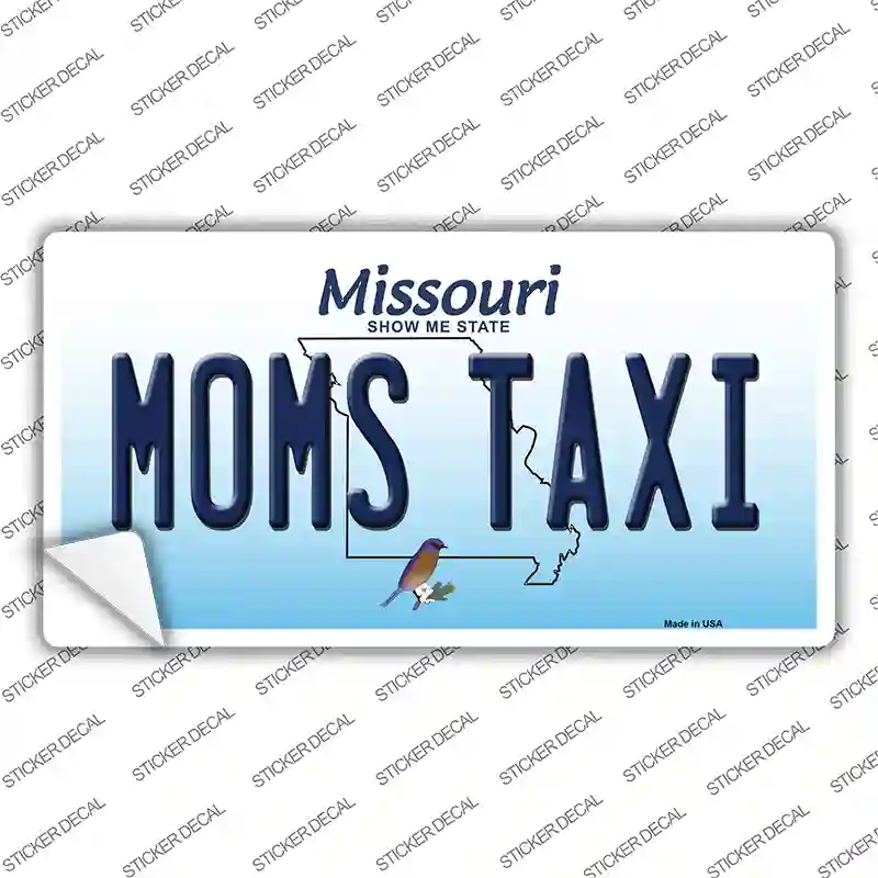 Moms Taxi Missouri Novelty Sticker Decal Small