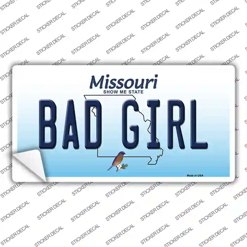 Bad Girl Missouri Novelty Sticker Decal