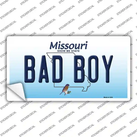 Bad Boy Missouri Novelty Sticker Decal Small