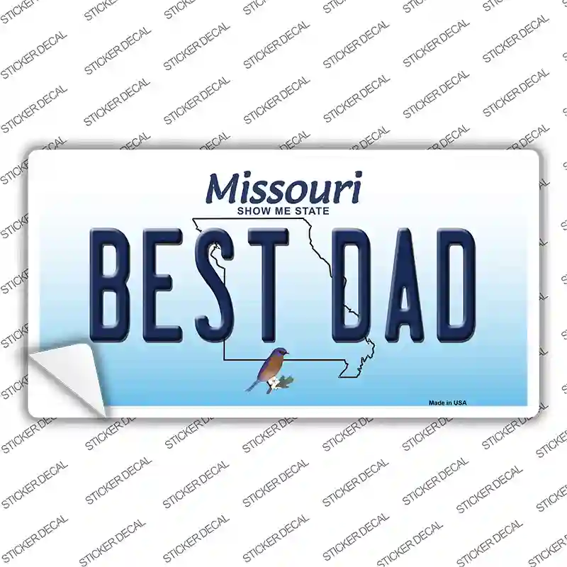 Best Dad Missouri Novelty Sticker Decal