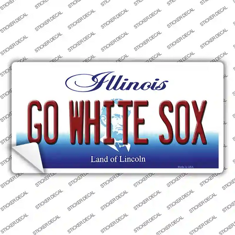 Go White Sox Illinois Novelty Sticker Decal Small