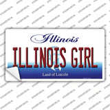 Illinois Girl Illinois Novelty Sticker Decal Small