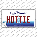 Hottie Illinois Novelty Sticker Decal Small