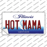 Hot Mama Illinois Novelty Sticker Decal Small