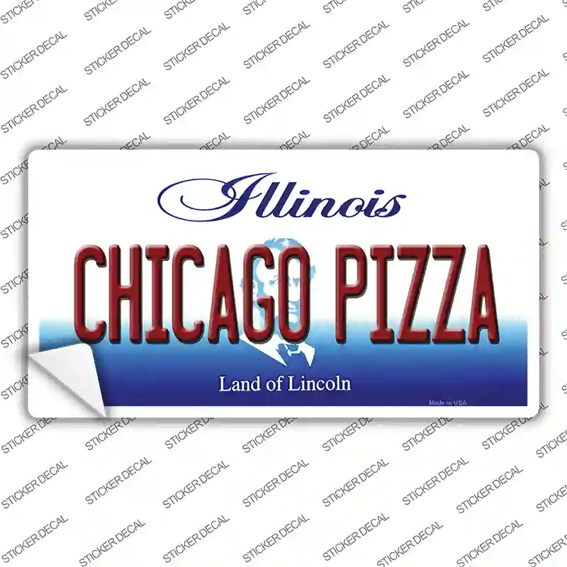 Chicago Pizza Illinois Novelty Sticker Decal