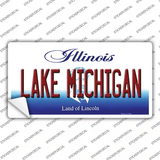 Lake Michigan Illinois Novelty Sticker Decal Small