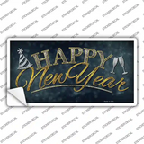 Happy New Year Novelty Sticker Decal Small