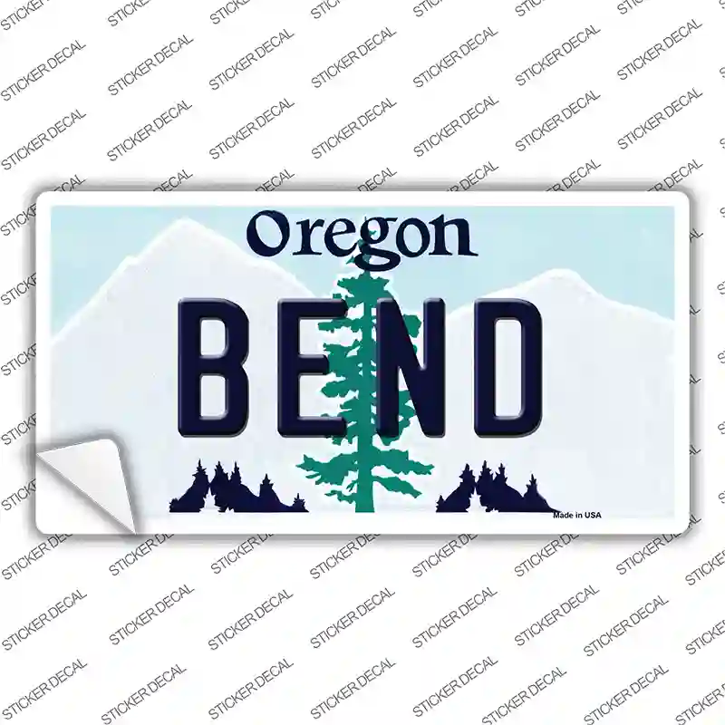 Bend Oregon Novelty Sticker Decal Small