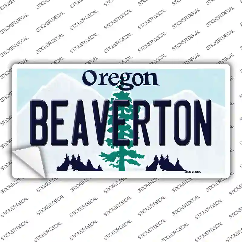 Beaverton Oregon Novelty Sticker Decal Small