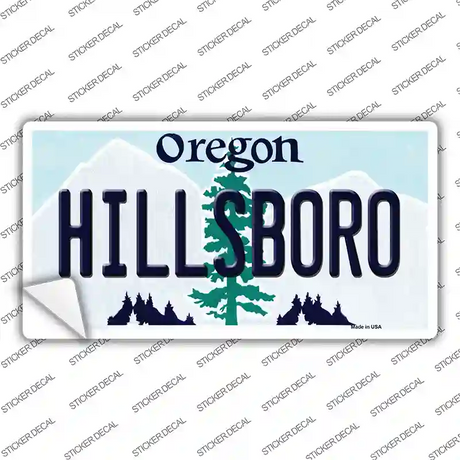 Hillsboro Oregon Novelty Sticker Decal Small