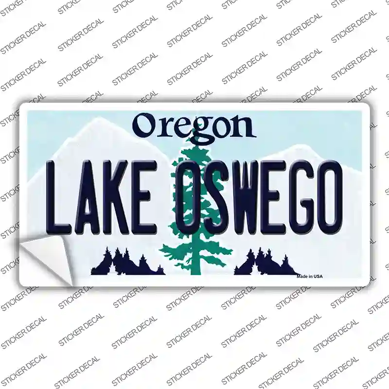 Lake Oswego Oregon Novelty Sticker Decal Small