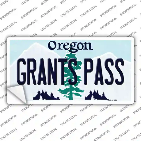 Grants Pass Oregon Novelty Sticker Decal Small