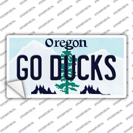 Go Ducks Oregon Novelty Sticker Decal Small