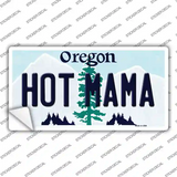 Hot Mama Oregon Novelty Sticker Decal Small