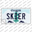 Skier Oregon Novelty Sticker Decal Small