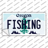 Fishing Oregon Novelty Sticker Decal Small