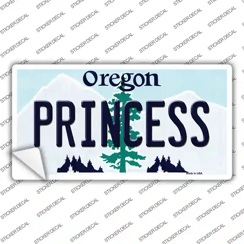 Princess Oregon Novelty Sticker Decal Small