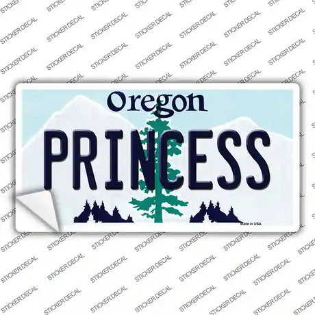 Princess Oregon Novelty Sticker Decal Small