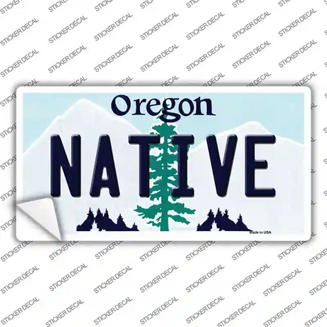 Native Oregon Novelty Sticker Decal Small