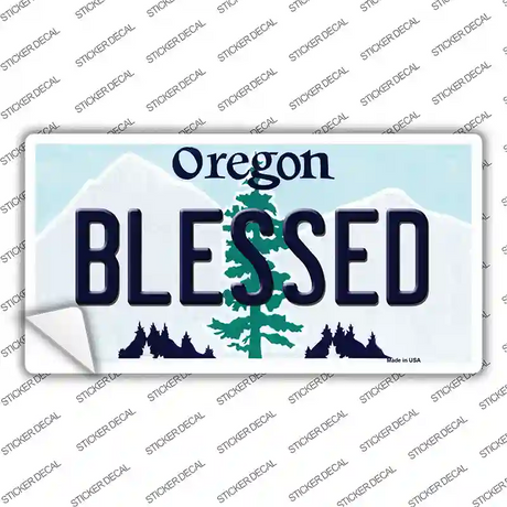 Blessed Oregon Novelty Sticker Decal Small