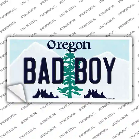 Bad Boy Oregon Novelty Sticker Decal Small