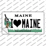 I Love Maine Novelty Sticker Decal Small