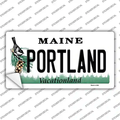 Portland Maine Novelty Sticker Decal Small